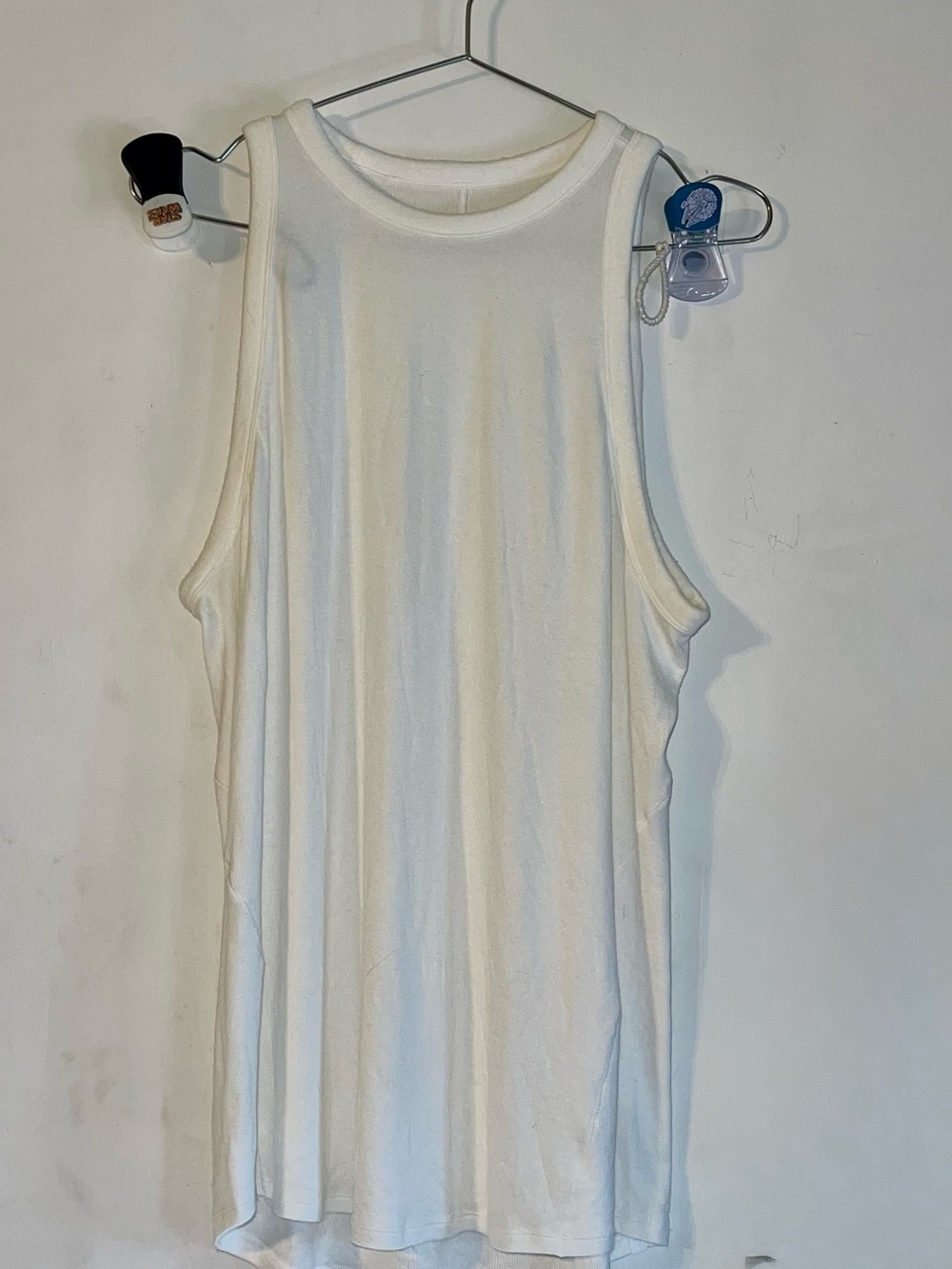 lululemon athletica Women's White Muscle Tank - Lightweight Sleeveless Top